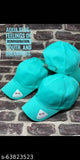 Aqua blue cotton traditional cap, vibrant marine hue
