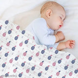 Aerocotton home baby muslin swaddle 100x100cm-pack 2-fruits, soft & durable cotton AC blanket in self-design