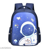 Blue lightweight schoolbag for primary school students, featuring an astronaut sapphire design on oxford cloth. Durable polyester net construction, perfect for everyday use and travel. Ideal gift for children aged 7-12 years