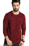 Trond full sleeve cotton-blend men's t-shirt, XXL, printed design, long sleeves - India-made fashionable clothing for style storytelling