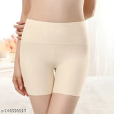 Polyamide-elastane solid net boyshort pants for comfort and all-purpose wear, suitable for waist sizes 26-32