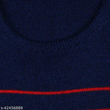 Boys Red Acrylic Sleeveless Striped Sweater Pack (3 pieces), cozy & breathable for kids winter wear, made in India