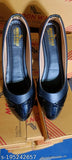 Black synthetic slip-on Moonwalk ballerinas bellies for women, featuring solid design with heels. Available in sizes IND-3 to IND-8 from India