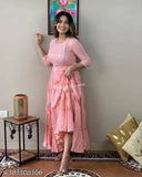 Rayon Aari Sequence Mirror Work Anarkali Kurti, intricate embroidered traditional Indian dress