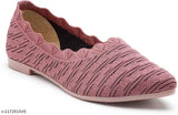 Synthetic striped ballerinas, comfortable and stylish Ballies by ALVO - ideal for women's and girls' casual outings