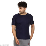 Pretty Designer men's polyester t-shirts, solid color in multiple sizes (S-XXXL), Indian origin