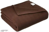 Brown polar fleece AC single bed blanket by Shine Creations, ideal for A.C rooms