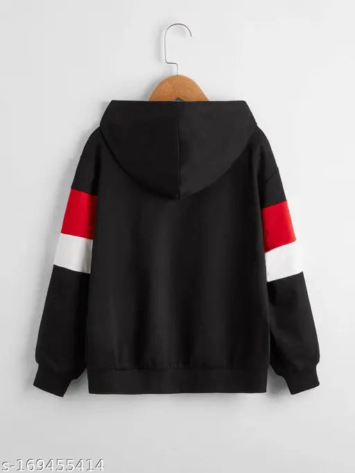 Cotton colorblocked hoodie for boys, hot selling sweatshirt with long sleeves, India origin