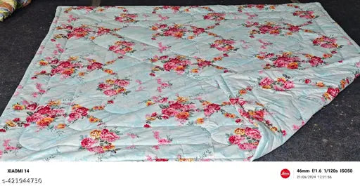 Unique cotton AC comforter for double bed - ideal for mild winter seasons, made in India
