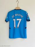 Manchester City Home Jersey 2024/25, polycotton, short sleeves, Debruyne print on front, men's size L (30-inch chest, 28-inch length)