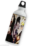 TrendoPrint Naruto printed aluminum sipper water bottle (600ml) for gym, yoga, kids, adults - unique gift design for any occasion, India origin