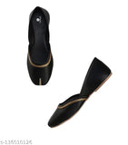 Handmade synthetic leather ethnic Juttis, embellished for traditional Indian wear (size: IND-4, IND-5, IND-6, IND-8, IND-9)