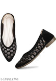 Indian nubuck slip-on embellished belly shoes trendy for women