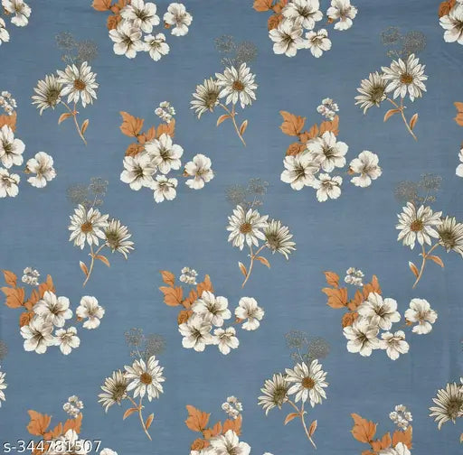 Elastic cotton fitted double bed sheet with floral pattern & 2 pillow covers, ideal for summer, superfine quality from India