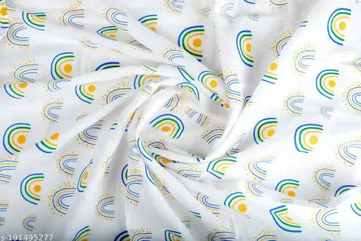 Blue star and rainbow design organic cotton swaddle blankets - triple pack for newborns, multifunctional as towel, changing mat, nursing cover etc