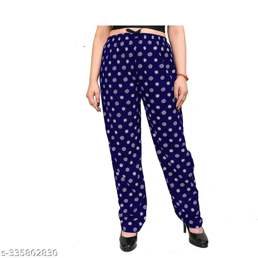 Comfortable cotton maxi pyjama in beautiful designs, attractive multicolor for women and girls night wear