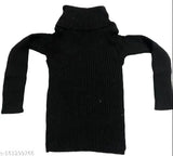 Cotton blend highneck sweaters pack of 4 for boys and girls, soft fabric, solid pattern, suitable for newborn to 4 years