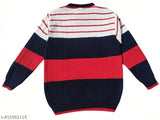 Wool colorblocked sweater for boys, elegant design in sizes 3-4 years and 4-5 years from India