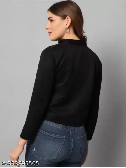 Printed leather BACKET JACKET with long sleeves, size S (bust 34in, length 20in), Indian-made fashion jacket