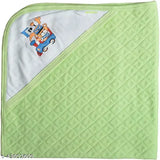 Fleece Jaquard baby blanket, solid dolphin design for mild winter swaddling (12x13 inches)