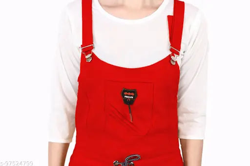 Women's relaxed fit cotton jumpsuit, three-quarter sleeves, solid pattern - comfortable party dress for women (XS: 30in bust)