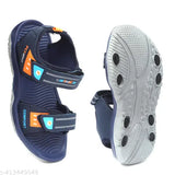 Synthetic sandals for kids aged 5-12, printed net design with Velcro fastening - Flyasia Kids trendy and comfortable sandals for boys and girls