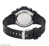 Multicolor, digital watch combo for kids with grey dials and black straps, ideal for unisex casual wear