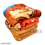 Yellow-Orange mink baby blankets (pack of 2), luxurious silk for cozy comfort