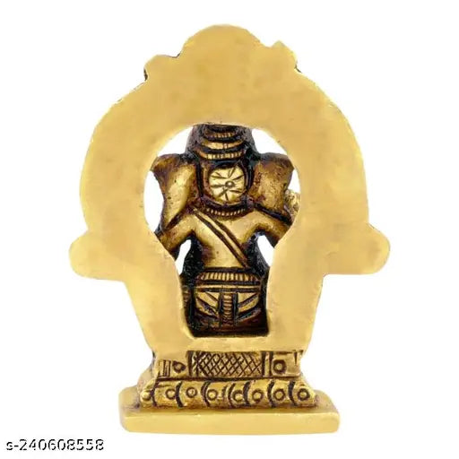 Brass ShreeYaash Ganesha Vinayak Statue, 2.5 inch tall idol for home decorative item & spiritual harmony