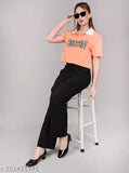 Cotton blend solid-colored fancy cargo pant combo for women, high waist with bow tie design, functional pockets for daily wear