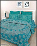 Cotton king size bedsheets with 2 pillow covers - high-quality cotton for a comfortable sleep, India