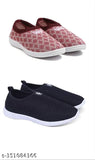 Embellished mesh and PVC dailywear shoes combo for women (India), skin-friendly, orthopedic friendly, comfortable & durable