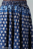 Printed cotton women's skirts, multiple sizes available from 27"-44" waist, 40" length and free size. Indian-made fashion for every woman