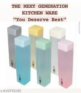 Blue multicolor Frosty finish plastic water bottles (1000ml), leak-proof and freezer safe