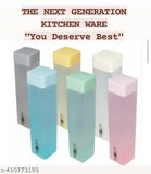 Blue multicolor Frosty finish plastic water bottles (1000ml), leak-proof and freezer safe