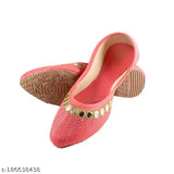 pink canvas ankle bellie, solid pattern ballerina shoes from India (IND sizes: 4, 5, 6, 7, 8, 9)