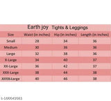 Stretchable striped Lycra jeggings, Earth Joy gym wear for women (FS 28-40 in), suitable for yoga and workouts