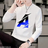 Polyester long-sleeved men's printed t-shirt, perfect for casual wear, India origin