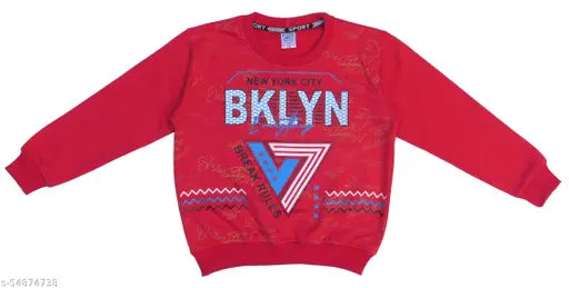 Two adorable Smile In Life Kids Sweatshirts, full sleeve cotton blend for winter wear. Printed design adds playful touch to kids' casual wardrobe. Sizes: 3-4 years (chest 24in, length 17in), 4-5 years (chest 26in, length 18in), 6-7 years, 7-8 years (chest 30in, length 21in), 8-9 years, 9-10 years (chest 32in, length 22in). Made in India