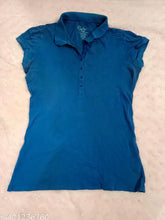 Blue ck women's cotton short-sleeved solid t-shirt from India