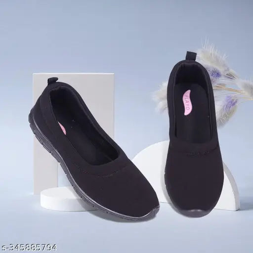 Blacky canvas loafers with PVC sole, solid black design for men, Indian made footwear