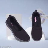 Blacky canvas loafers with PVC sole, solid black design for men, Indian made footwear