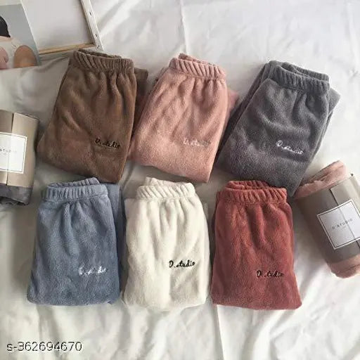 Multicolor Lycra maxi winter pyjamas, random color, Indian-made sleepwear for ladies