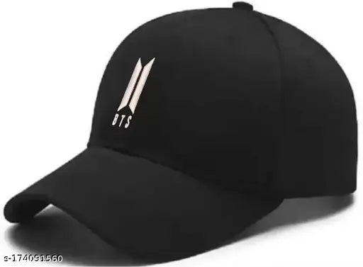 Trend BTS embroidered cotton cap, adjustable for sports, formal, or casual wear. Low price best-seller from India