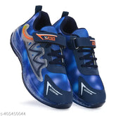 Blue mesh TPR running shoes for kids by TEXOS, ideal for active play and comfort