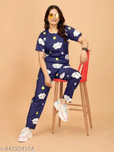 Polycotton printed coords set for women, includes night suit and dress, lowes price, Indian origin