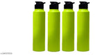 Green stainless steel sports bottle set of 4 (KARFE, leak-proof)
