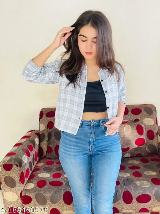 Cotton checked shirt with inner, long sleeves, high-quality cotton apparel for men, S (bust size 30in), M (bust size 32in), L (bust size 34in) - newest addition from India