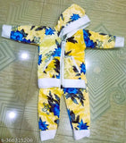 Wool printed net long sleeve baby sweaters set (any colors), 0-3 months, Indian origin