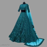 New embroidered taffeta silk lehenga choli & dupatta set - intricately embellished for special occasions